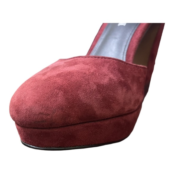 COACH Suede Platform Color Block Chunky Heels size 5.5 - Picture 11 of 16